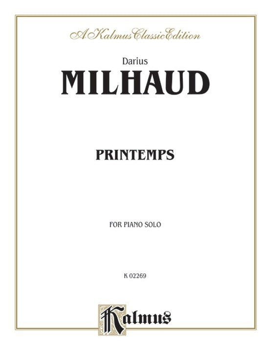 Kalmus Printemps Piano
