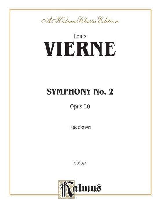 Symphony No 2 Organ Sheet Music