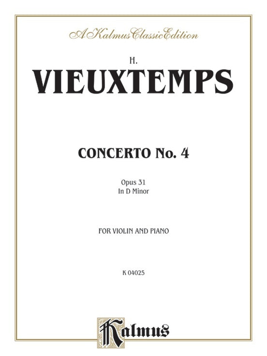 Violin Concerto No 4 Sheet Music
