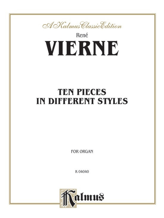 Pieces 10 Organ