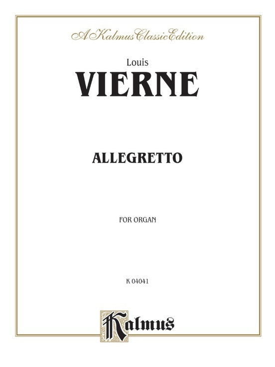 Allegretto for Organ Sheet Music