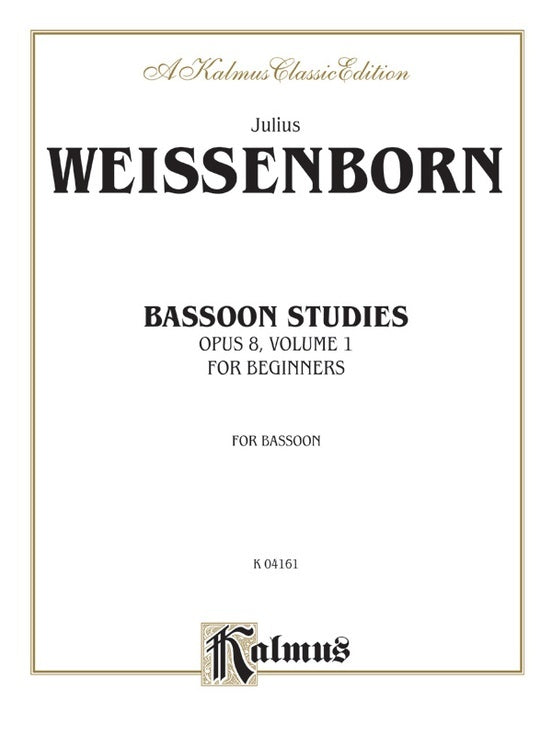 Bassoon Study Op. 8 Sheet Music