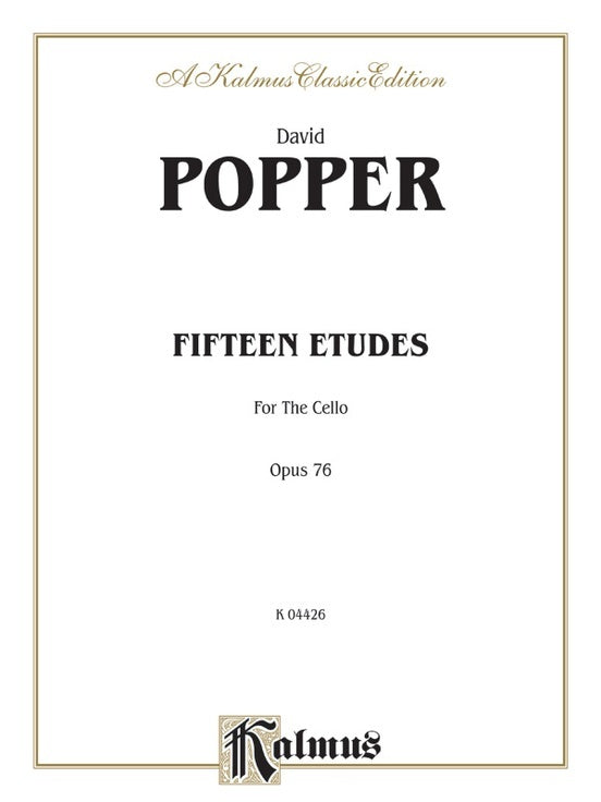 15 Etudes For Cello Op 76