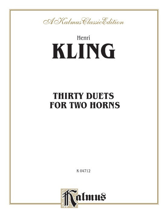 30 Duets for 2 French Horns Sheet Music