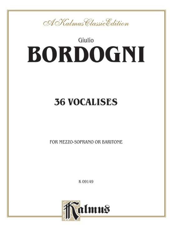 Vocalises 36 Mezzo/Bar Vocal Sheet Music