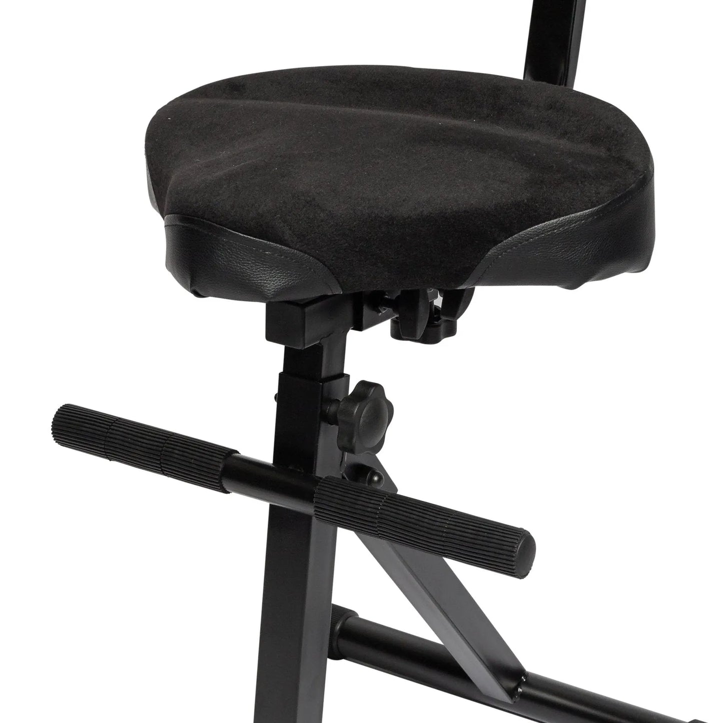SoundArt Deluxe Height Adjustable Guitarist Stool with Padded Seat and Backrest — view 4