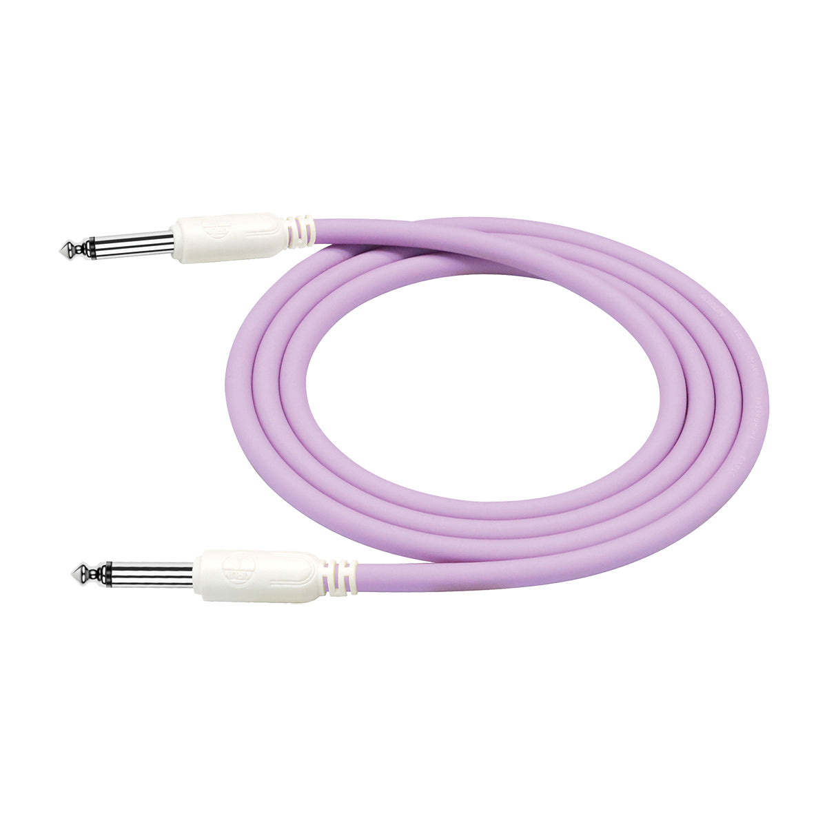 Kirlin Entry 24 Instrument Cable 20FT Lilac Purple KIC241LI-20 1/4" Mono Plug 24-gauge CCAM Conductor 90% Spiral Shielding — view 2
