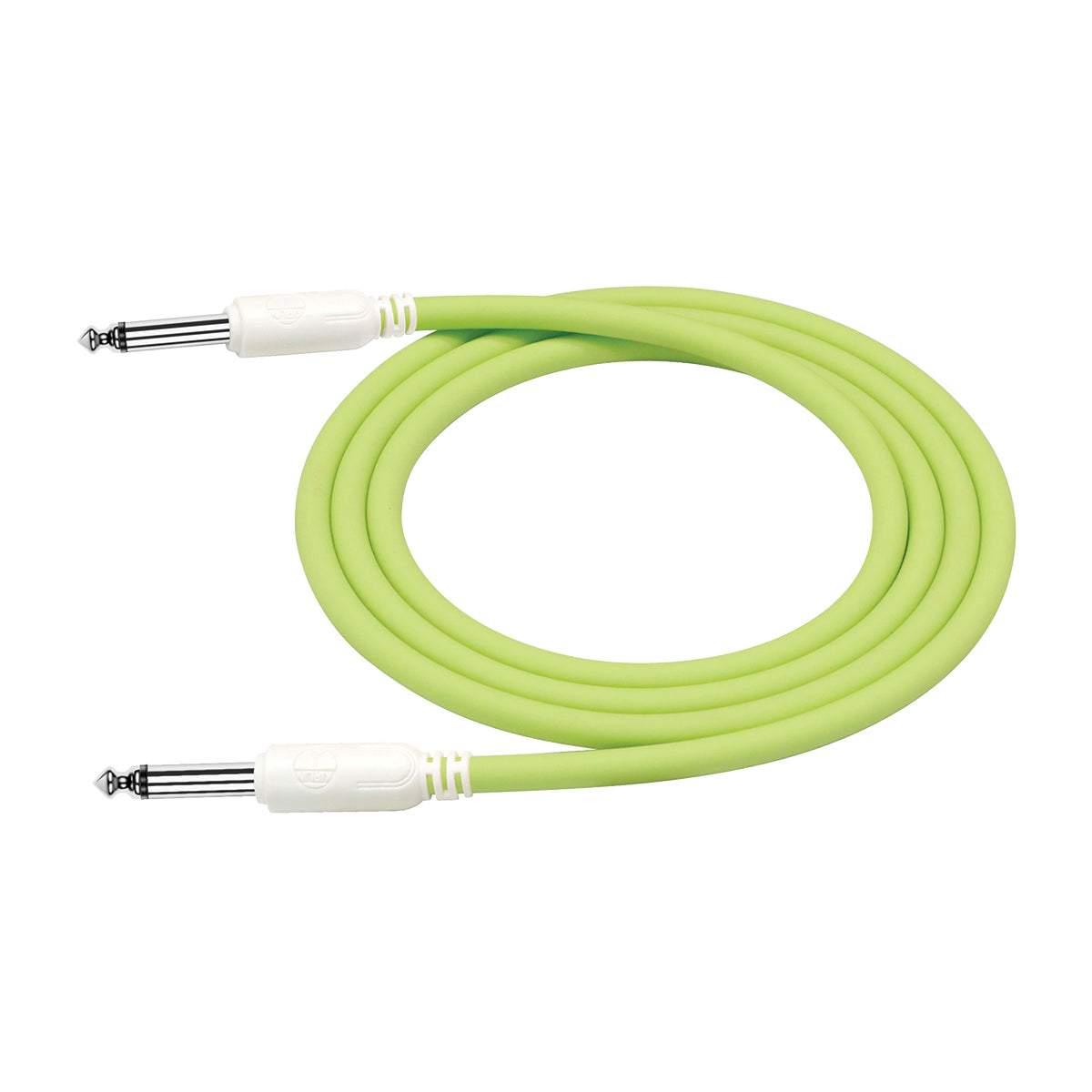 Kirlin Entry 24 Instrument Cable, 20FT, Spring Green, 1/4" Mono Plug, 24-Gauge CCAM Conductor, Limited Lifetime Warranty — view 2