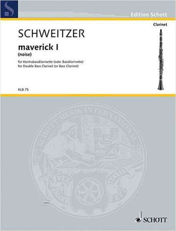 Maverick I (Noise) Contrabass Clarinet Book