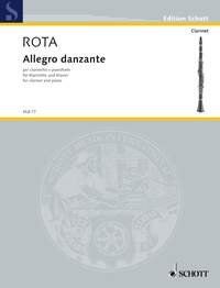 Rota - Allegro Danzante for Clarinet and Piano, 20 Pages, Published by Schott Music