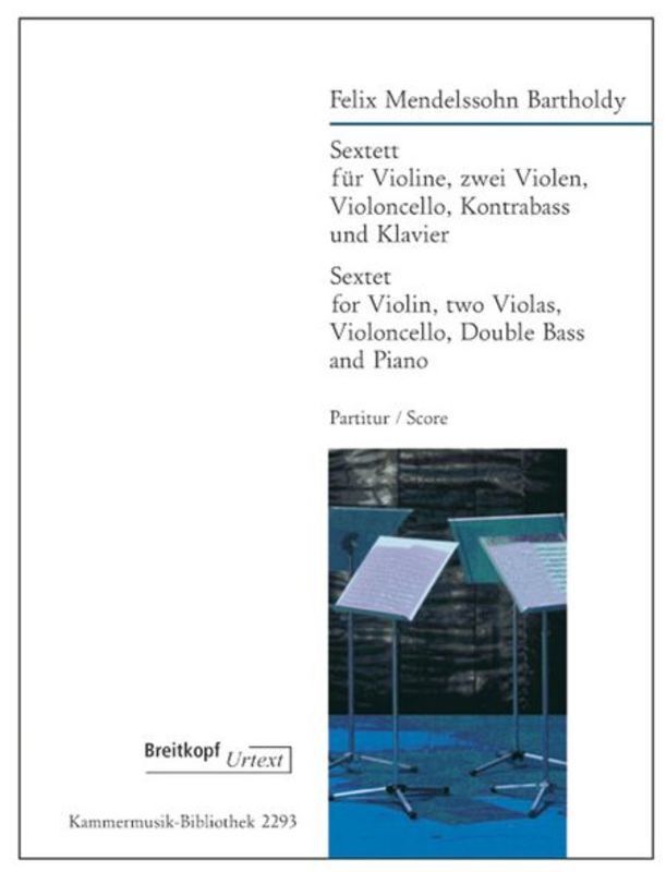 Sextet Op 110 D Violin 2Vla Vc Double Bass Piano Score Book