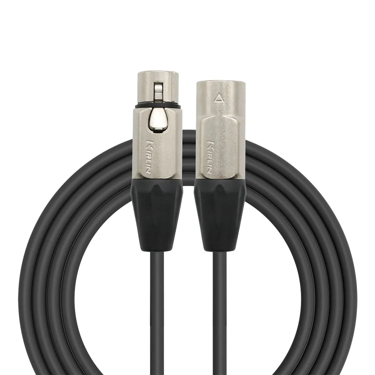 Kirlin 20ft XLR-XLR Microphone Cable KMP480-20, 24 Gauge Copper Conductors, PVC Jacket, 90% Spiral Shielding, 5-Year Warranty