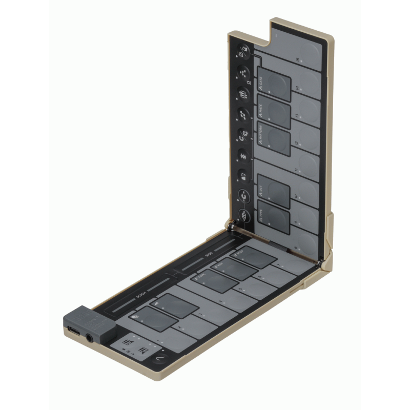 Korg NanoKey Fold 25-Key Foldable MIDI Keyboard Sand Beige — view 3