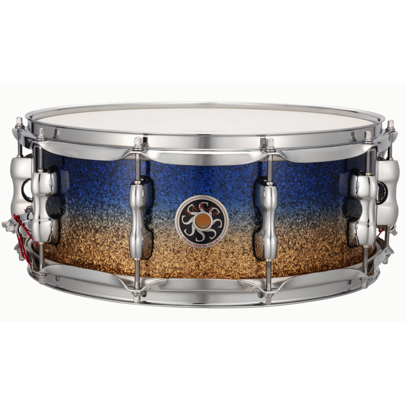Sakae Osaka Heritage 14 x 5.5 Evolved Maple Snare - Lazurite Gold
