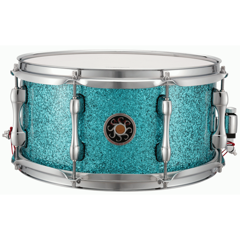 Sakae Osaka Heritage 14 x 5.5 Evolved Maple Snare - Turquoise Champagne