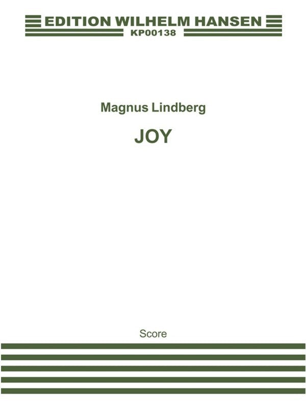 Lindberg Joy Orchestral Score