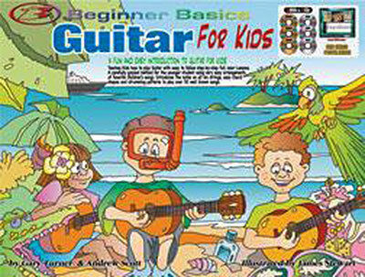 Beginner Basics Guitar for Kids Book/CD/DVD Set with Chord Chart