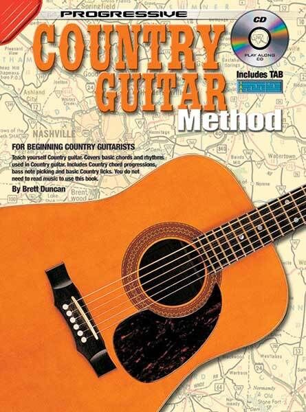 Progressive Country Guitar Method Book with CD for Beginners