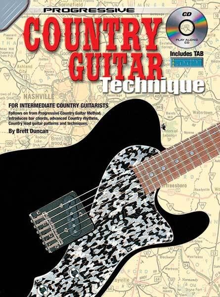 Progressive Country Guitar Technique Book with CD