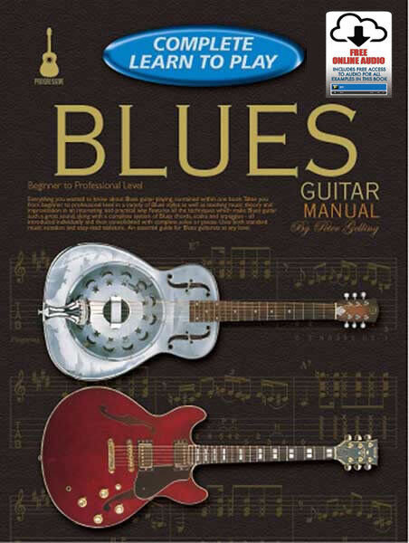 Progressive Complete Learn To Play Blues Guitar Book with Online Audio