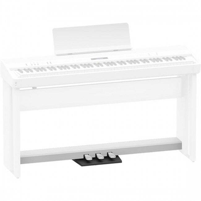 ROLAND KPD-90 Pedal Board for FP-60/90 Digital Pianos - Custom 3-Pedal Unit in White, Requires KSC-72/KSC-90 Stand (Sold Separately) — view 4