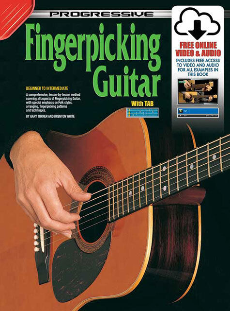Progressive Fingerpicking Guitar Book with Online Video & Audio Access