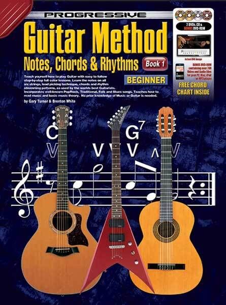 Progressive Guitar Method: Notes, Chords & Rhythms with 2 DVDs, 1 CD, 1 DVD-ROM, and Poster