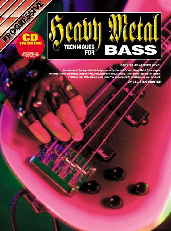 Progressive Heavy Metal Techniques for Bass Book and CD