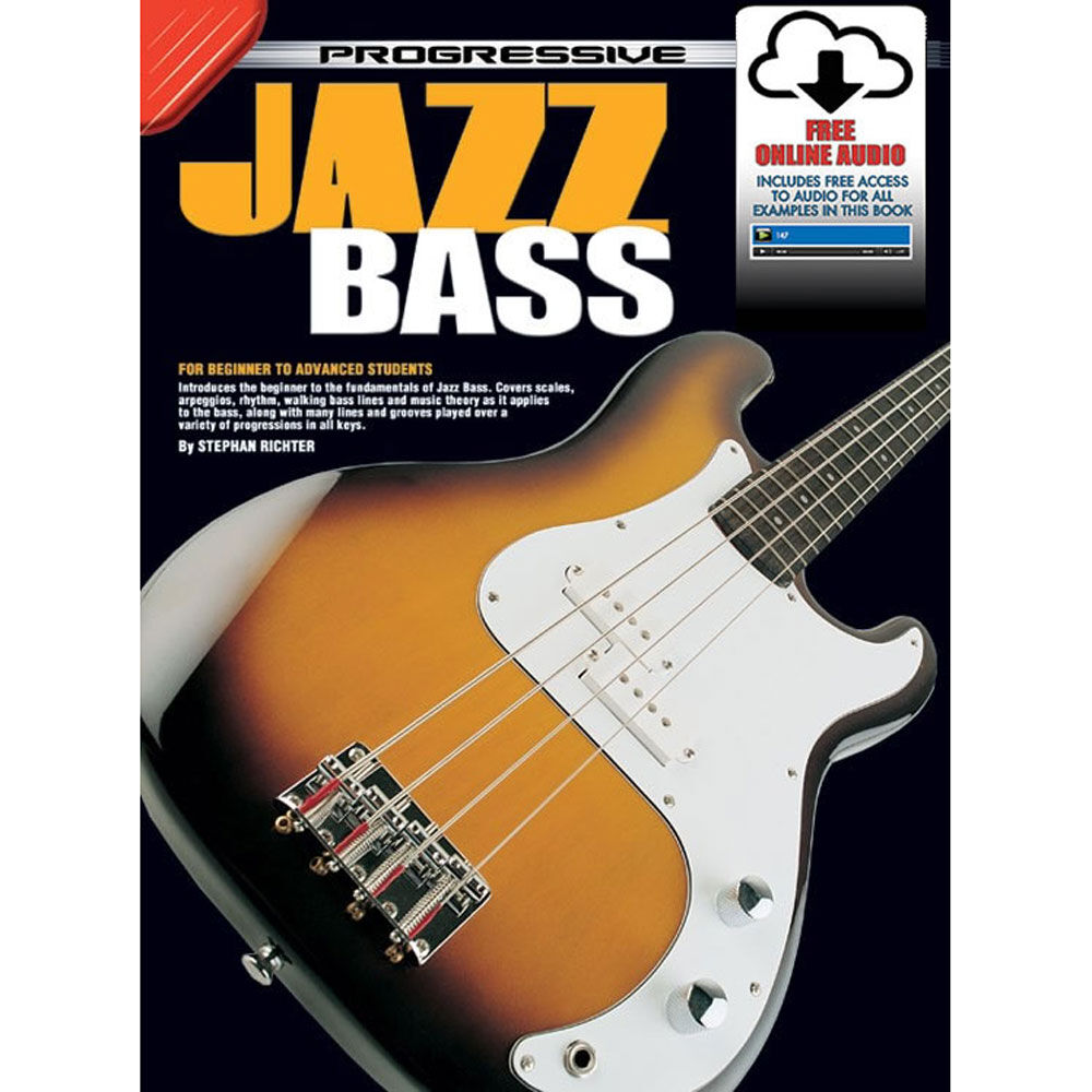 Progressive Jazz Bass Book with Online Audio Access
