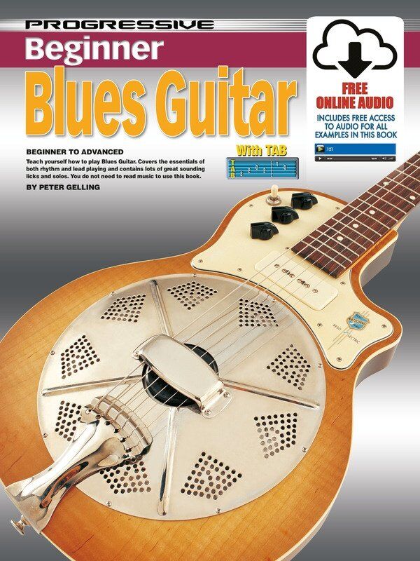 Progressive Beginner Blues Guitar Book with CD for Easy Learning