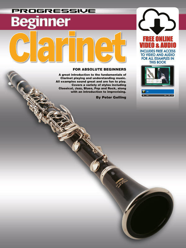 Progressive Beginner Clarinet with Gelling Book and DVD