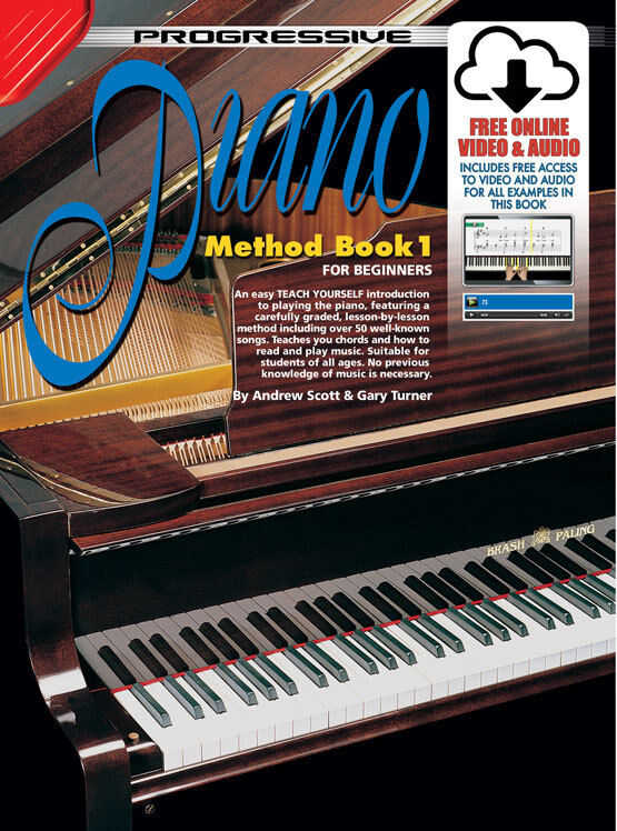 Progressive Piano Method Book 1 with Online Video & Audio Access