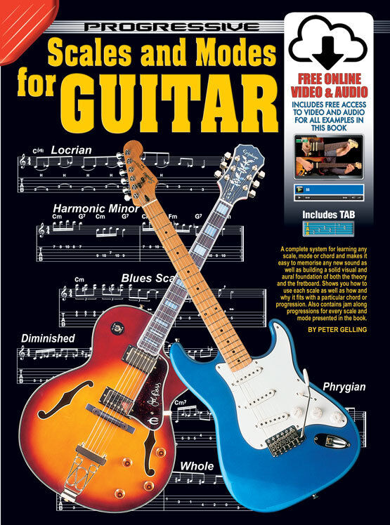 Progressive Scales and Modes for Guitar Book with Online Video & Audio