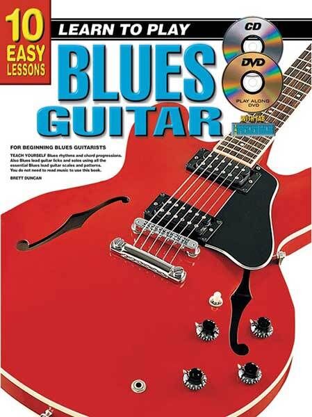 10 Easy Lessons: Learn to Play Blues Guitar Book/CD/DVD