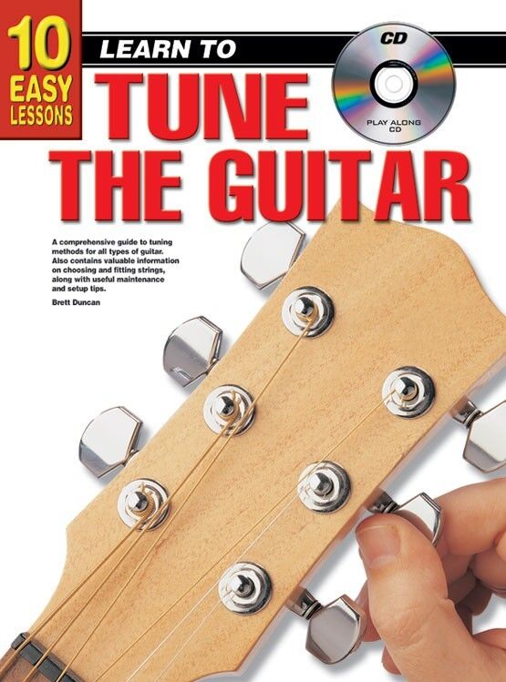 10 Easy Lessons Learn to Tune Guitar Book with CD