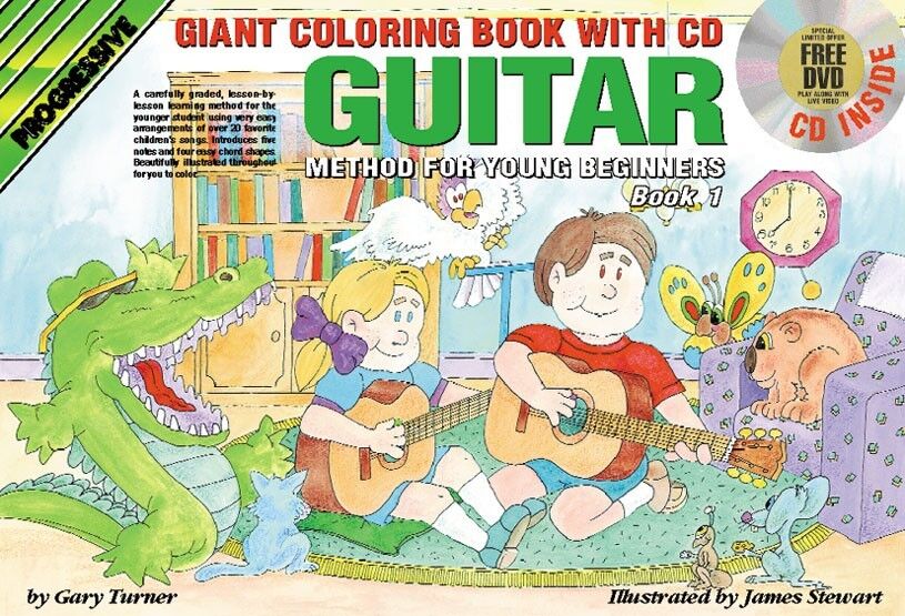 Progressive Guitar Method 1 YB Colouring Book with CD/DVD