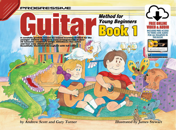 Progressive Guitar Method 1 for Young Beginners Book with Online Video & Audio