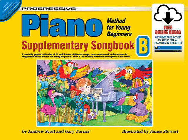Progressive Piano Method for Young Beginners Supplementary Songbook B with Online Audio