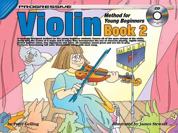 Progressive Violin Method Book 2 for Young Beginners with CD