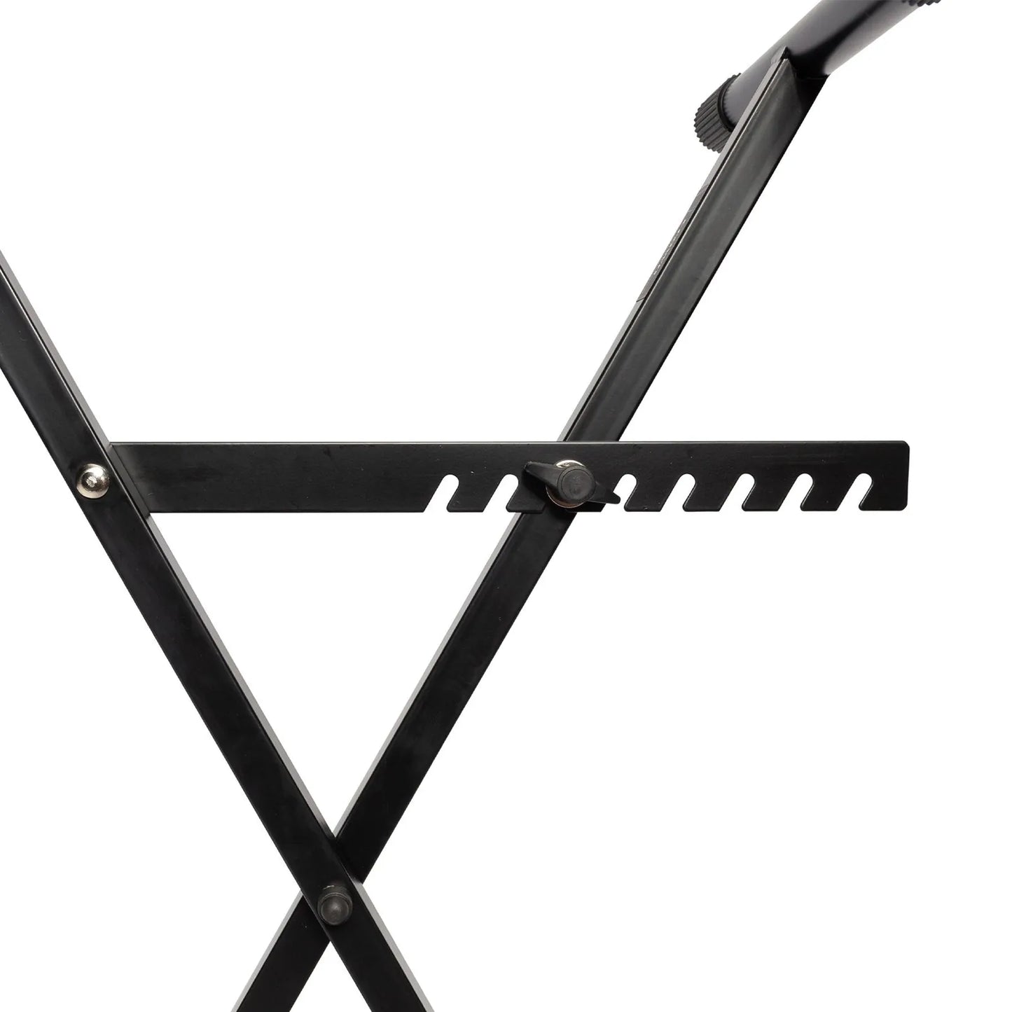Crown KS-007 Heavy Duty X-Style Adjustable Keyboard Stand with Bar-Latch Locking System, Black — view 3