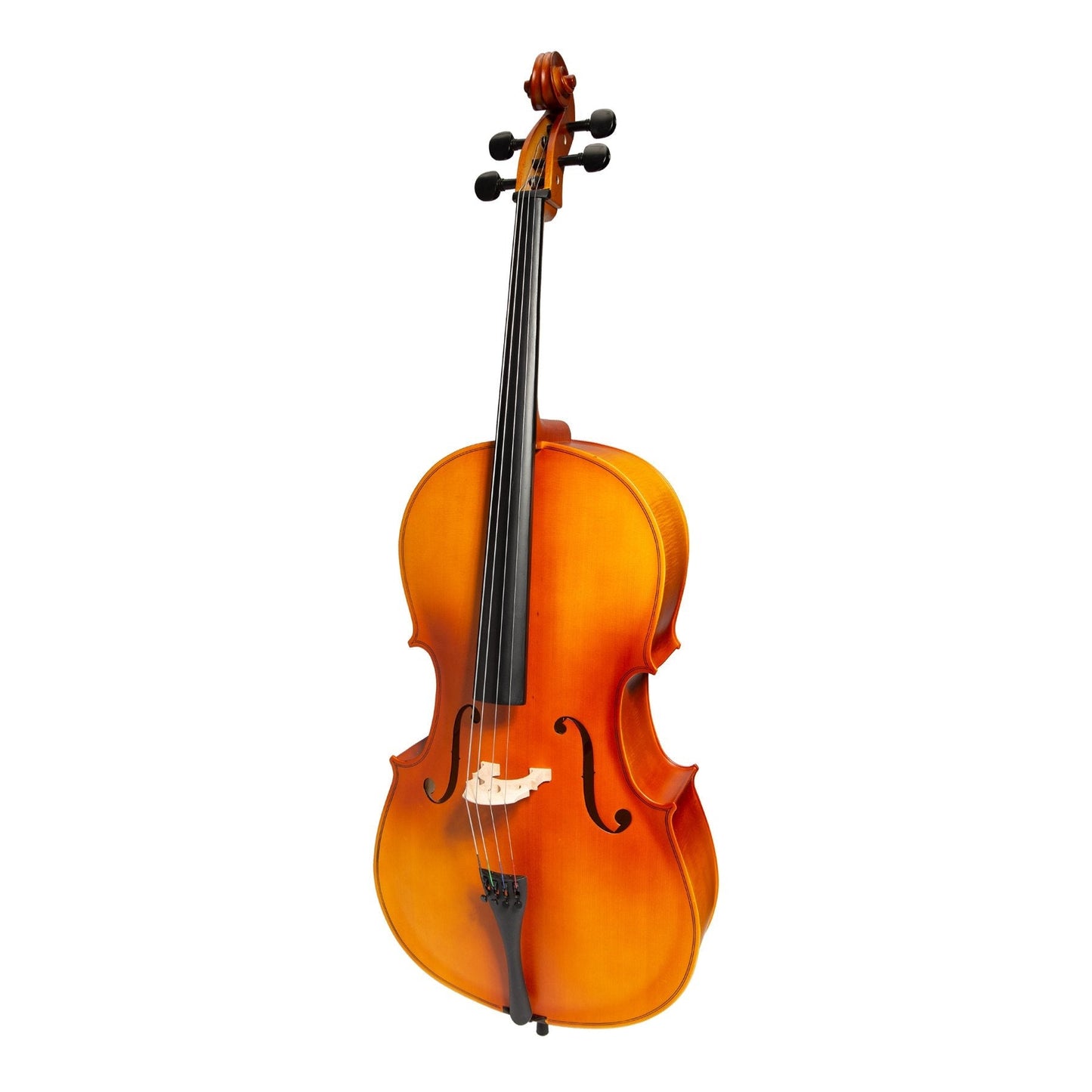 Steinhoff Full Size Student Cello Set with Case, Bow, and Rosin - Natural Satin Finish