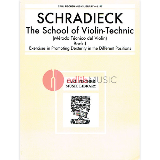 Schradieck School of Violin Technic Book 1 - Violin Sheet Music and Method Exercises