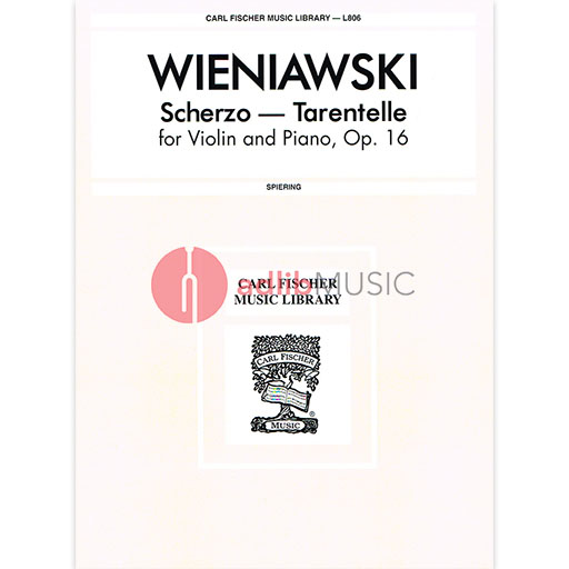 Scherzo-Tarentelle Op. 16 for Violin and Piano by Henri Wieniawski - Carl Fischer