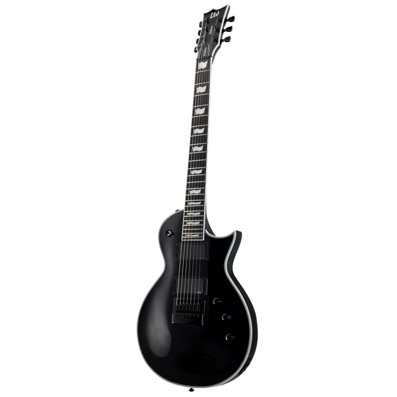 LTD EC-1007 EverTune Black Seven-String Guitar with EMG 81-7H/60-7H Pickups — view 3