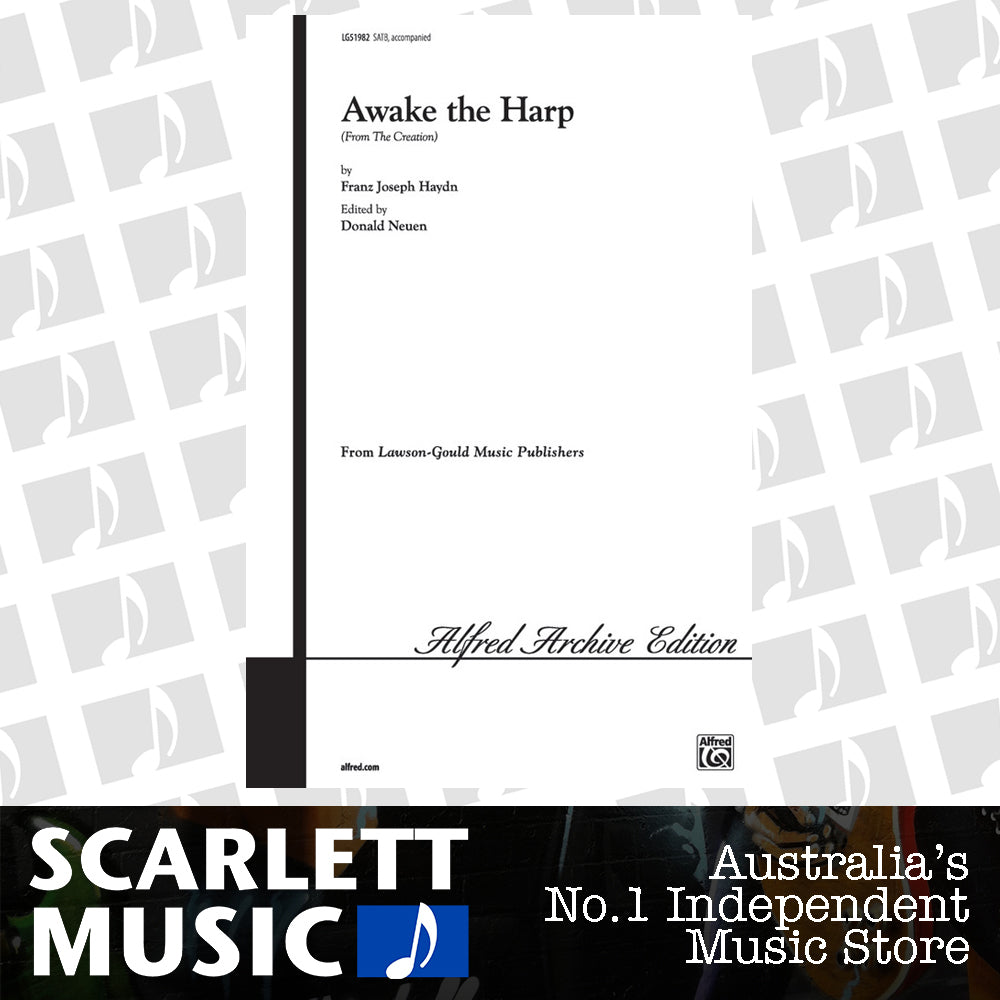 Awake the Harp SATB Choral Sheet Music — view 2
