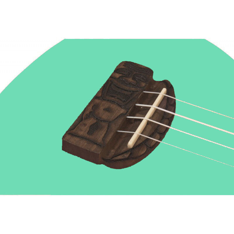 Kohala Series Soprano Ukulele Green Natural Satin Finish — view 2