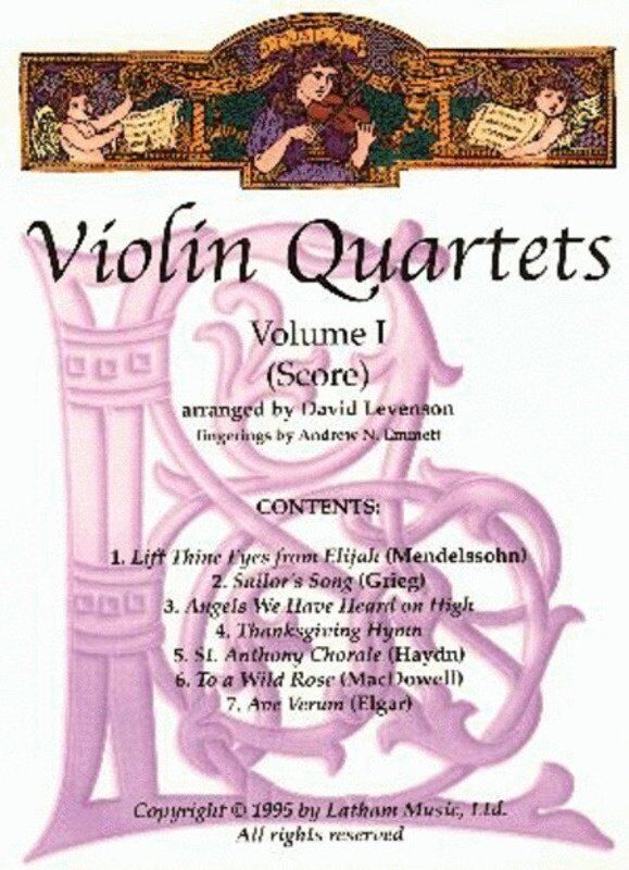 Violin Quartets Vol. 1 Arranged by David Levenson for String Ensembles