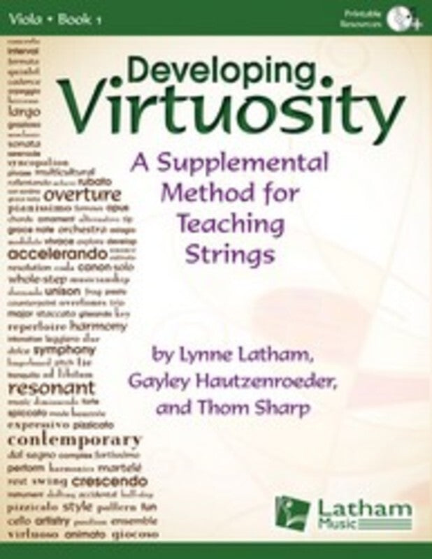 Developing Virtuosity Book 1 Viola Book/CD Book