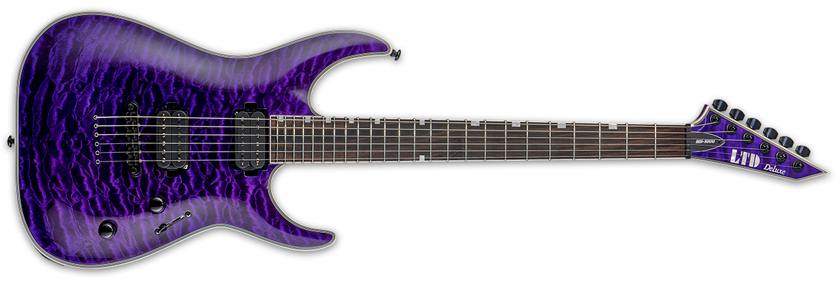 ESP LTD MH-1000Nt In See Thru Purple — view 2