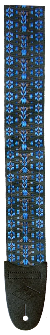 Lm Products 2 Inch Woven Guitar Strap Hootenanny Blue